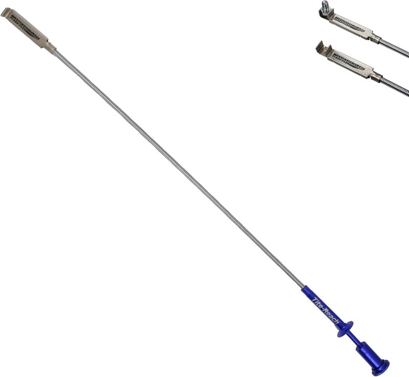 TITE-REACH Flash-Flex Extension Clamp, 24" Non-Memory Flexible Mini Vise Tool, Nut & Bolt Holder with Flexible Spring-Back Shaft, Tight Space Retrieval Clamp - Image 1